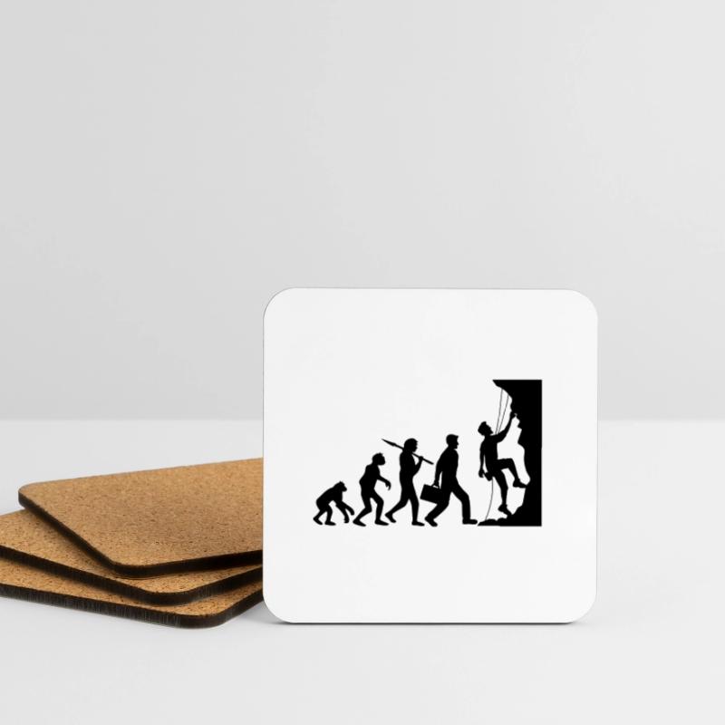 évolution évolution née raide paroi monte Dessous de verre (lot de 4)