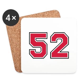 52__f2 - Untersetzer (4er-Set) - Weiß - Vorne