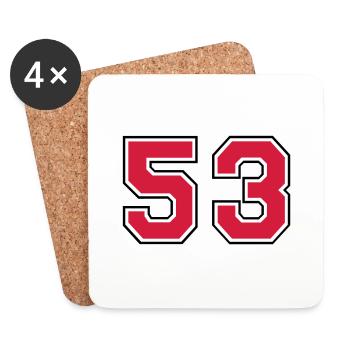 53__f2 - Coasters (set of 4) - white - Front