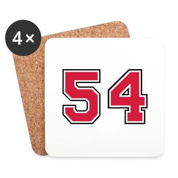 54__f2 - Untersetzer (4er-Set) - Weiß - Vorne