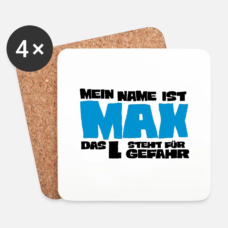max - Untersetzer (4er-Set) - Weiß