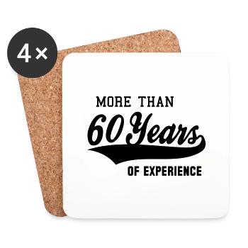 MORE THAN 60 Years OF EXPERIENCE - Untersetzer (4er-Set) - Weiß - Vorne