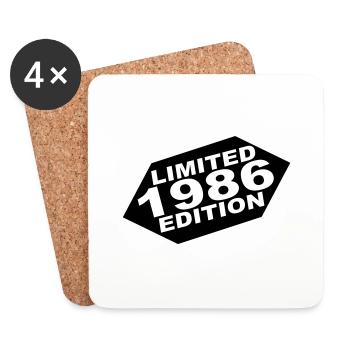 year 1986 limited edition - Coasters (set of 4) - white - Front
