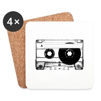 mix-tape - Coasters (set of 4) - white - Front