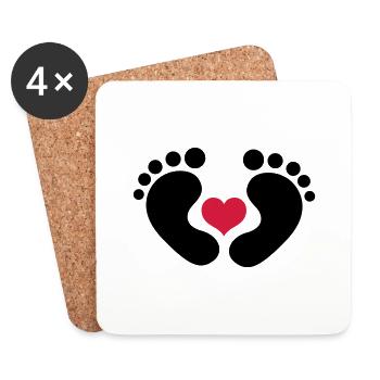 baby - Coasters (set of 4) - white - Front