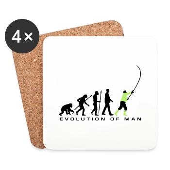 evolution_angler_042013_a_2c - Coasters (set of 4) - white - Front