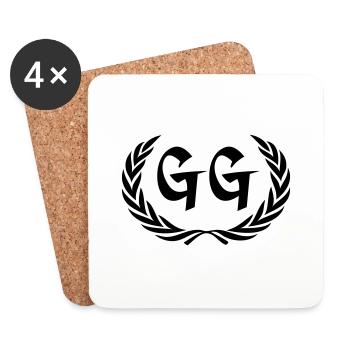 gg - Coasters (set of 4) - white - Front
