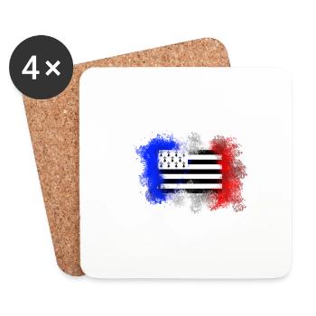 France Bretagne - Dessous de verre (lot de 4) - blanc - Devant