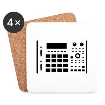 MPC 1000 white - Coasters (set of 4) - white - Front