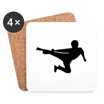 kung_fu - Untersetzer (4er-Set) - Weiß - Vorne