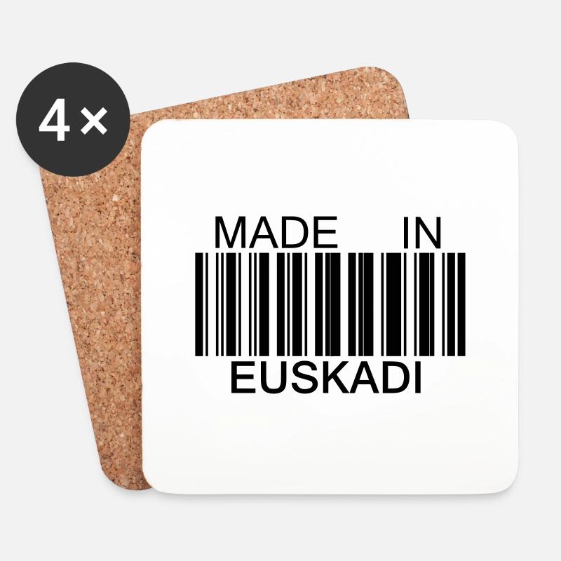Made in Euskadi - Untersetzer (4er-Set) - Weiß