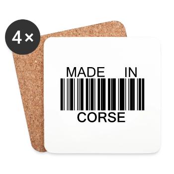 Made in Corsica - Coasters (set of 4) - white - Front