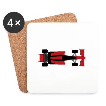 Formula1 - Formula1 - Coasters (set of 4) - white - Front