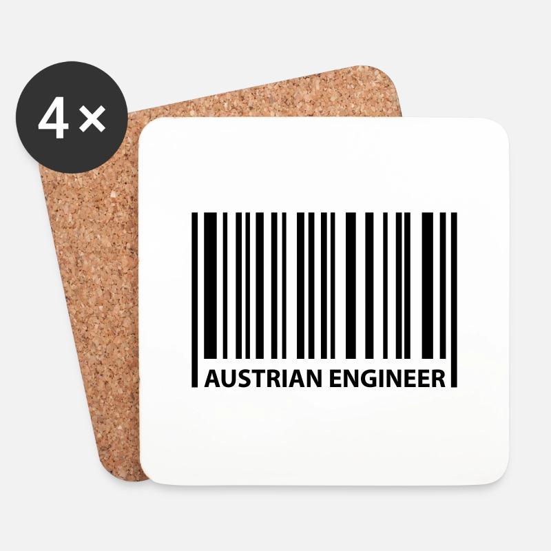 austrian engineer - Untersetzer (4er-Set) - Weiß