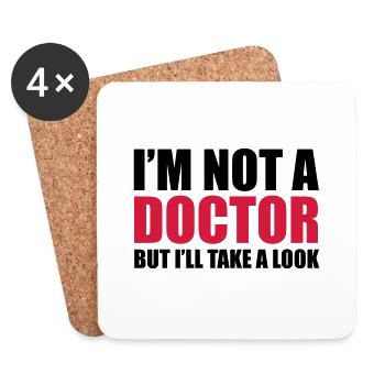 Doctor - Coasters (set of 4) - white - Front