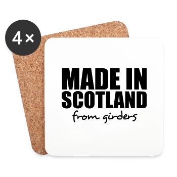 made in scotland from girders - Coasters (set of 4) - white - Front