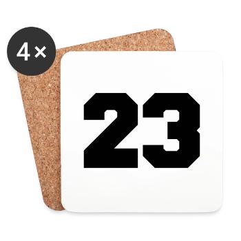 23 - Untersetzer (4er-Set) - Weiß - Vorne