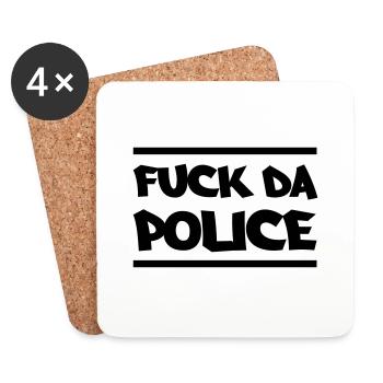 fuck_da_police - Coasters (set of 4) - white - Front