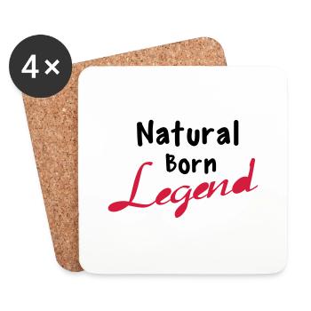 Born Legend - Coasters (set of 4) - white - Front