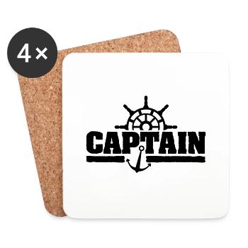 captain_vu1 - Untersetzer (4er-Set) - Weiß - Vorne