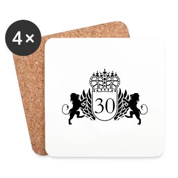 30 - Coasters (set of 4) - white - Front