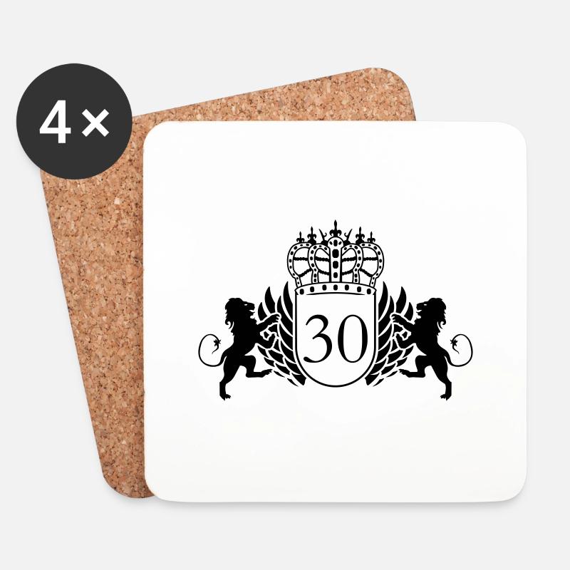 30 - Untersetzer (4er-Set) - Weiß