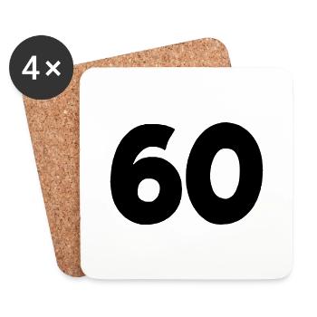 60 - Coasters (set of 4) - white - Front