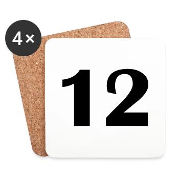 12 - Untersetzer (4er-Set) - Weiß - Vorne
