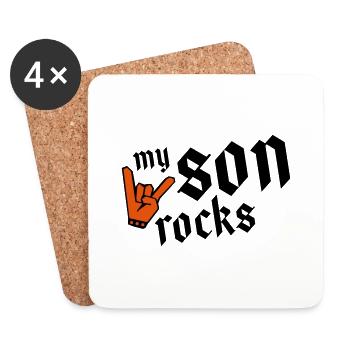 son rocks my - Untersetzer (4er-Set) - Weiß - Vorne