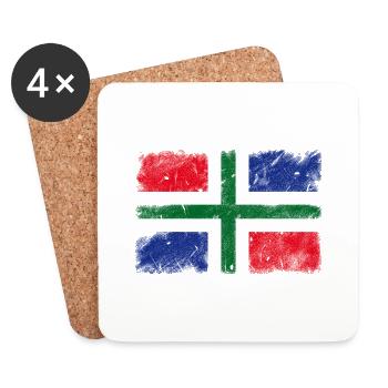 Groningen - Coasters (set of 4) - white - Front