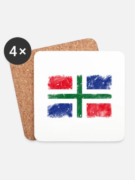 Groningen - Untersetzer (4er-Set) - Weiß