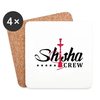 shisha crew - Coasters (set of 4) - white - Front