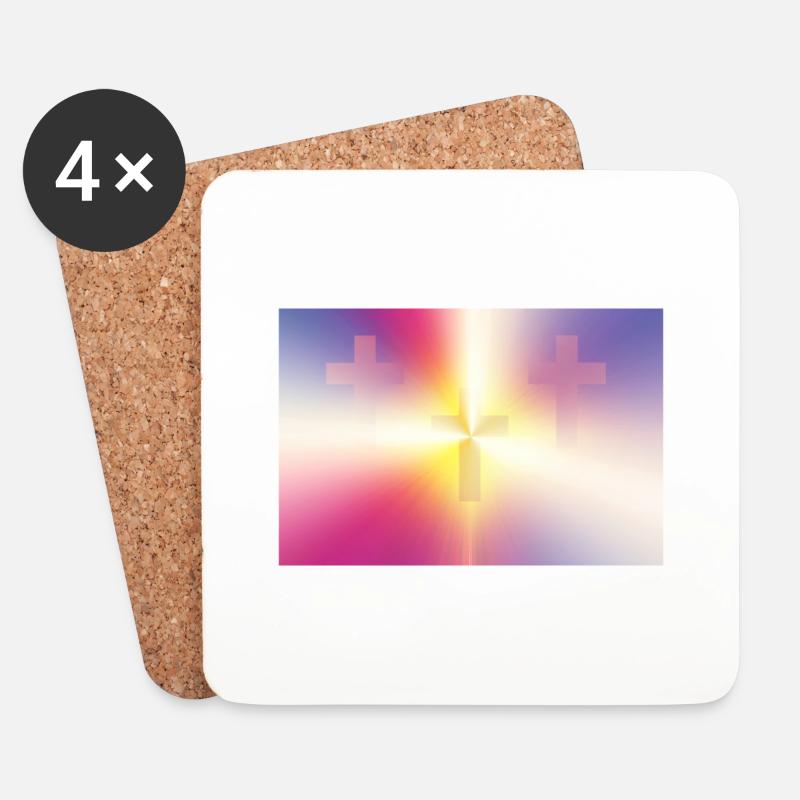 Resplendent light - Coasters (set of 4) - white