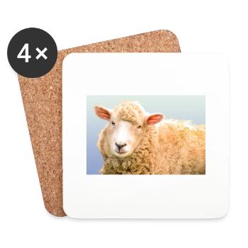 Sheep - Coasters (set of 4) - white - Front