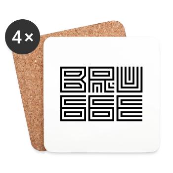 Bruges - Coasters (set of 4) - white - Front