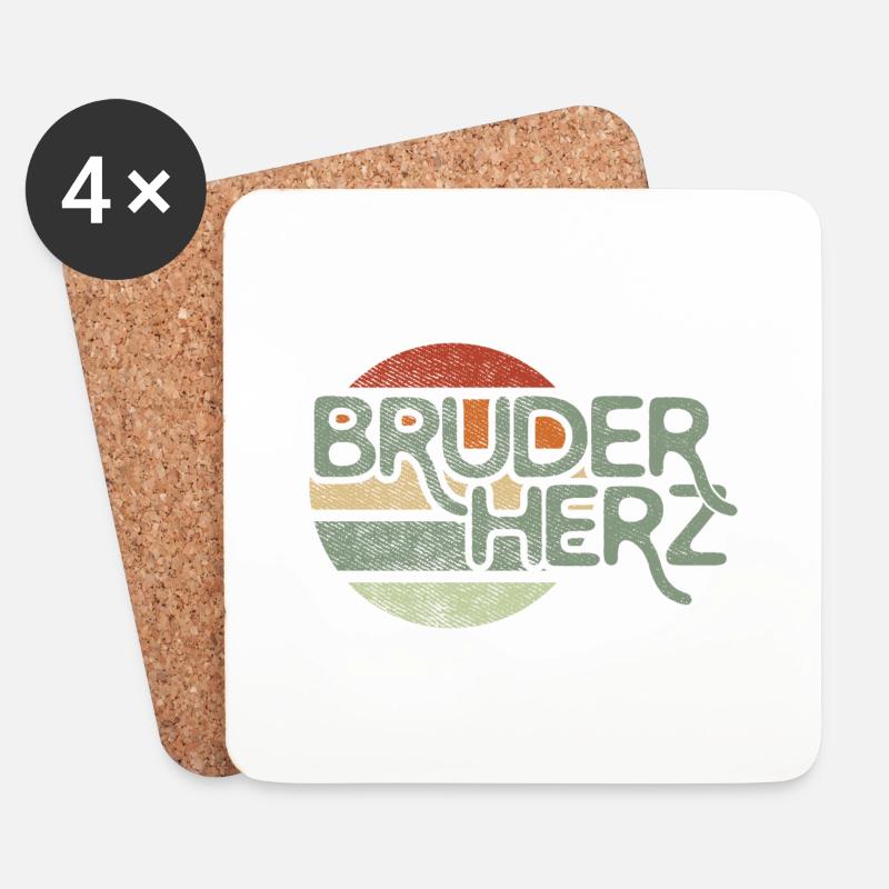 Bruderherz by the Manzanita`s - Untersetzer (4er-Set) - Weiß
