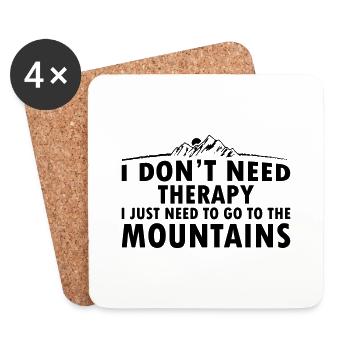 I Just Need To Go To The Mountains - Untersetzer (4er-Set) - Weiß - Vorne