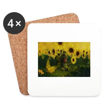 Baby flower - Coasters (set of 4) - white - Front