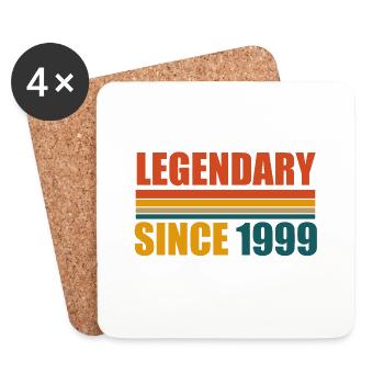 legendary since 1999 - Coasters (set of 4) - white - Front