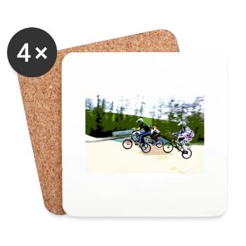 bmx - Untersetzer (4er-Set) - Weiß - Vorne