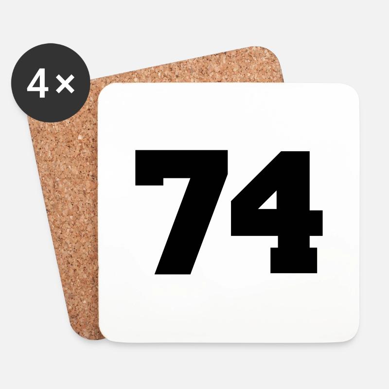 74 - Untersetzer (4er-Set) - Weiß