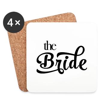The Bride, die Braut - Untersetzer (4er-Set) - Weiß - Vorne