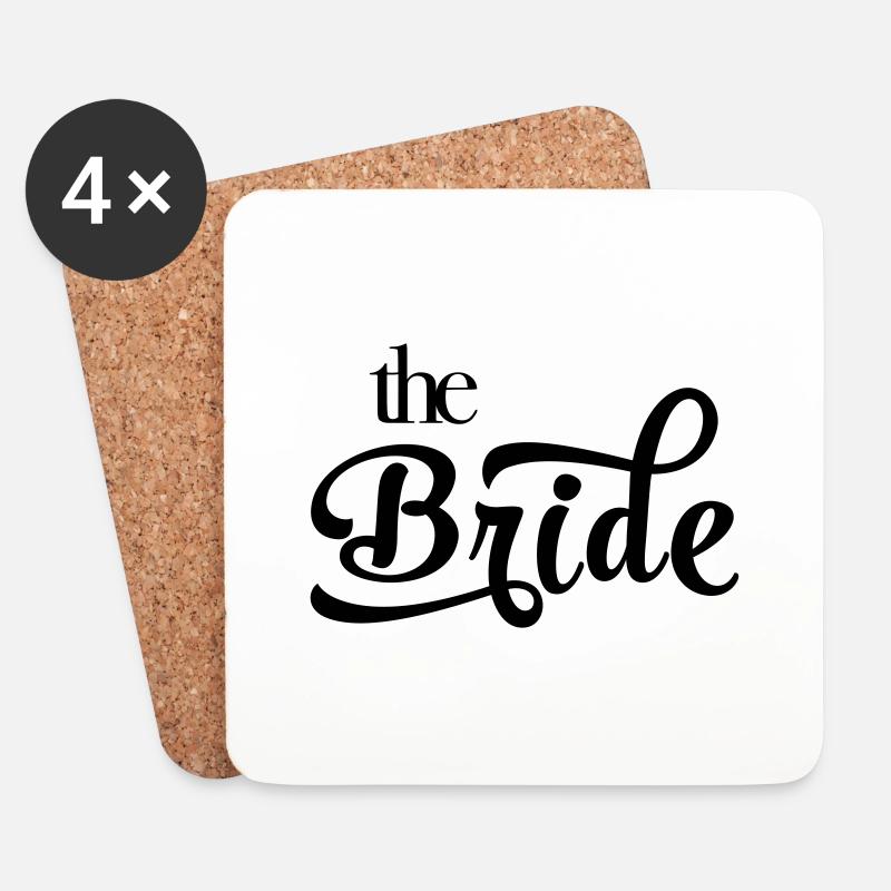 The Bride, die Braut - Untersetzer (4er-Set) - Weiß