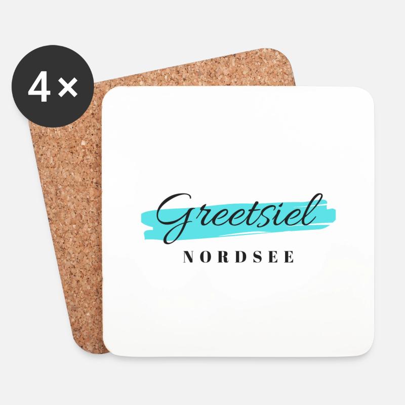Greetsiel - Untersetzer (4er-Set) - Weiß