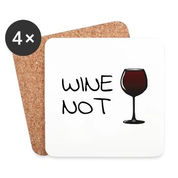 vin pas - Dessous de verre (lot de 4) - blanc - Devant