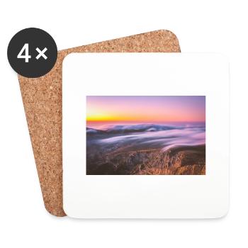Epic sunrise from the summit of Mt Olympus - Coasters (set of 4) - white - Front