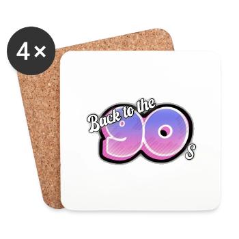 Back to the 90's - Coasters (set of 4) - white - Front