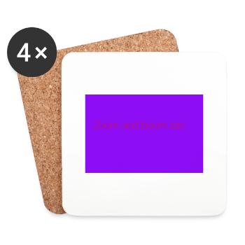 Zoom and boom zac - Coasters (set of 4) - white - Front