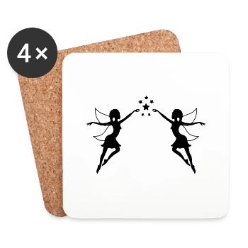 Sorts de fées - Dessous de verre (lot de 4) - blanc - Devant