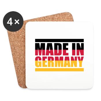 Made in Germany - Untersetzer (4er-Set) - Weiß - Vorne